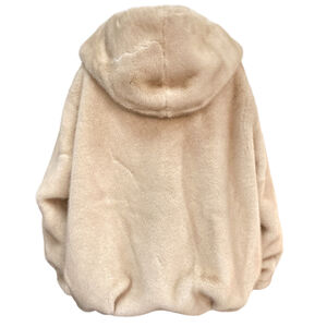 Veste à capuche en fausse fourrure effet vison  avec un toucher d'une grande douceur