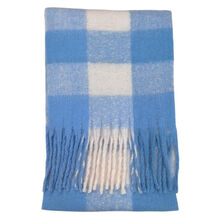 Écharpe douce et colorée à franges avec motif quadrillé - 3 pièces