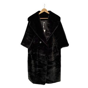 Long manteau oversize en fausse fourrure imite à la perfection le vison