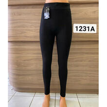 Legging de couleur unie avec taille haute en élastique