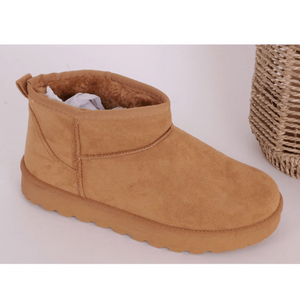 Bottines de neige courtes en suédé et fourrure intérieure taille 36-41