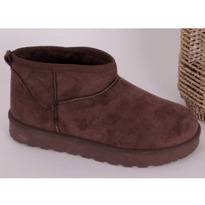 Bottines de neige courtes en suédé et fourrure intérieure taille 36-41