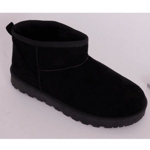 Bottines de neige courtes en suédé et fourrure intérieure taille 36-41