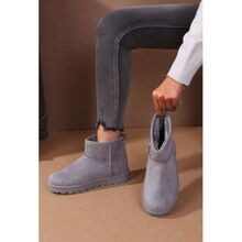 Bottines de neige en suédine doublée de fourrure chaude taille 36-41