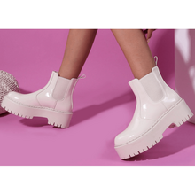 Bottine sur semelle crantée avec panneaux élastiqués taille 36-41