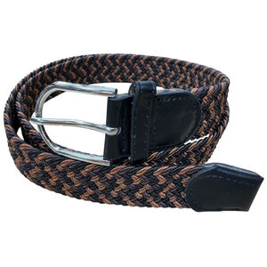 Ceinture en tissu extensible tressé avec boucle ardillon