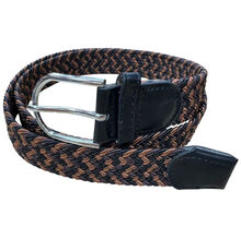 Ceinture en tissu extensible tressé avec boucle ardillon