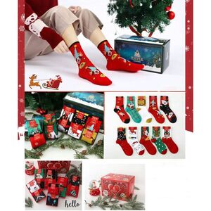 Coffret de Noël féérique : 40 paires de chaussettes colorées 35-40