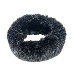 Bandeau d’hiver texturé d'une fourrure animale à poils long