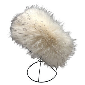 Bandeau d’hiver en fausse fourrure à effet poils de renard