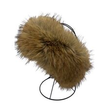 Bandeau d’hiver en fausse fourrure à effet poils de renard