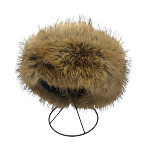 Bandeau d’hiver en fausse fourrure à effet poils de renard