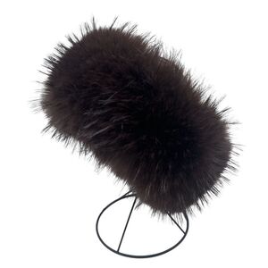Bandeau d’hiver en fausse fourrure à effet poils de renard