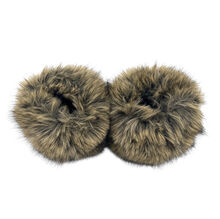 Manchons de poignet fausse fourrure longue et volumineuse