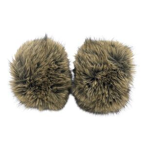 Manchons de poignet fausse fourrure longue et volumineuse