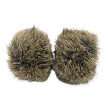 Manchons de poignet fausse fourrure longue et volumineuse