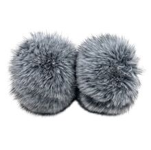 Manchons de poignet fausse fourrure longue et volumineuse