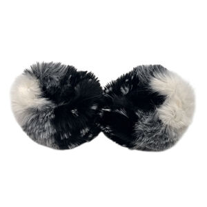 Manchons de poignet en fausse fourrure effet de couleur dégradée