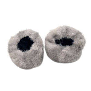 Manchons de poignet en fourrure synthétique luxueuse pour femme