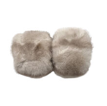 Manchons de poignet en fourrure synthétique luxueuse pour femme