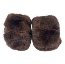 Manchons de poignet en fourrure synthétique luxueuse pour femme