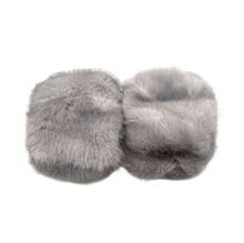 Manchons de poignet en fourrure synthétique luxueuse pour femme