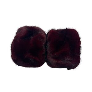 Manchons de poignet pour femme conçus à partir de fausse fourrure