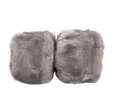 Manchons de poignet pour femme conçus à partir de fausse fourrure