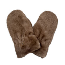 Moufles faites en fourrure synthétique ultra-douce et duveteuse