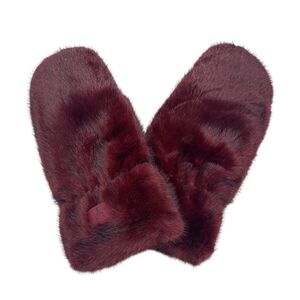 Moufles faites en fourrure synthétique ultra-douce et duveteuse