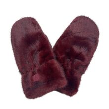 Moufles faites en fourrure synthétique ultra-douce et duveteuse