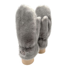 Moufles faites en fourrure synthétique ultra-douce et duveteuse