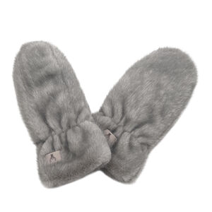 Moufles faites en fourrure synthétique ultra-douce et duveteuse