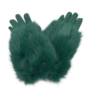 Gants élégants en suédine pour femme avec fausse fourrure