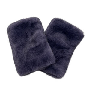 Mitaines épaisses faites en fausse fourrure à poil court et dense