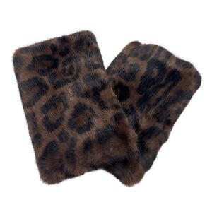 Mitaines épaisses faites en fausse fourrure à poil court et dense