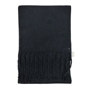 Écharpe chaude au tissage épais uni à grosses franges - 3 pièces