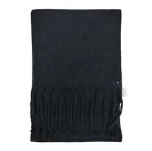 Écharpe chaude au tissage épais uni à grosses franges - 3 pièces