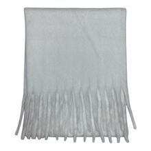 Écharpe chaude au tissage épais uni à grosses franges - 12 pièces