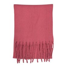 Écharpe chaude au tissage épais uni à grosses franges - 12 pièces