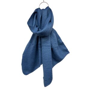 Écharpe chaude unie douce en viscose laine avec un effet pointé - 3 pièces