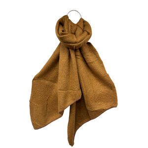 Écharpe chaude unie douce en viscose laine avec un effet pointé - 3 pièces