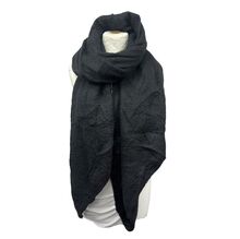 Écharpe chaude unie douce en viscose laine avec un effet pointé - 3 pièces