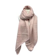 Écharpe chaude unie douce en viscose laine avec un effet pointé - 3 pièces