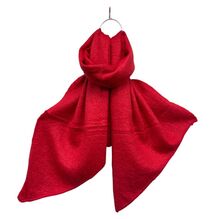 Écharpe chaude unie douce en viscose laine avec un effet pointé - 3 pièces