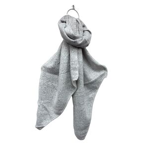 Écharpe chaude unie douce en viscose laine avec un effet pointé - 12 pièces