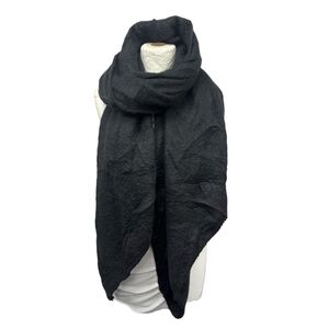 Écharpe chaude unie douce en viscose laine avec un effet pointé - 12 pièces
