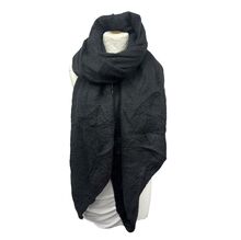 Écharpe chaude unie douce en viscose laine avec un effet pointé - 12 pièces