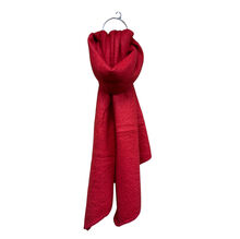 Écharpe chaude unie douce en viscose laine avec un effet pointé - 12 pièces