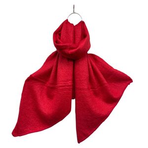 Écharpe chaude unie douce en viscose laine avec un effet pointé - 12 pièces